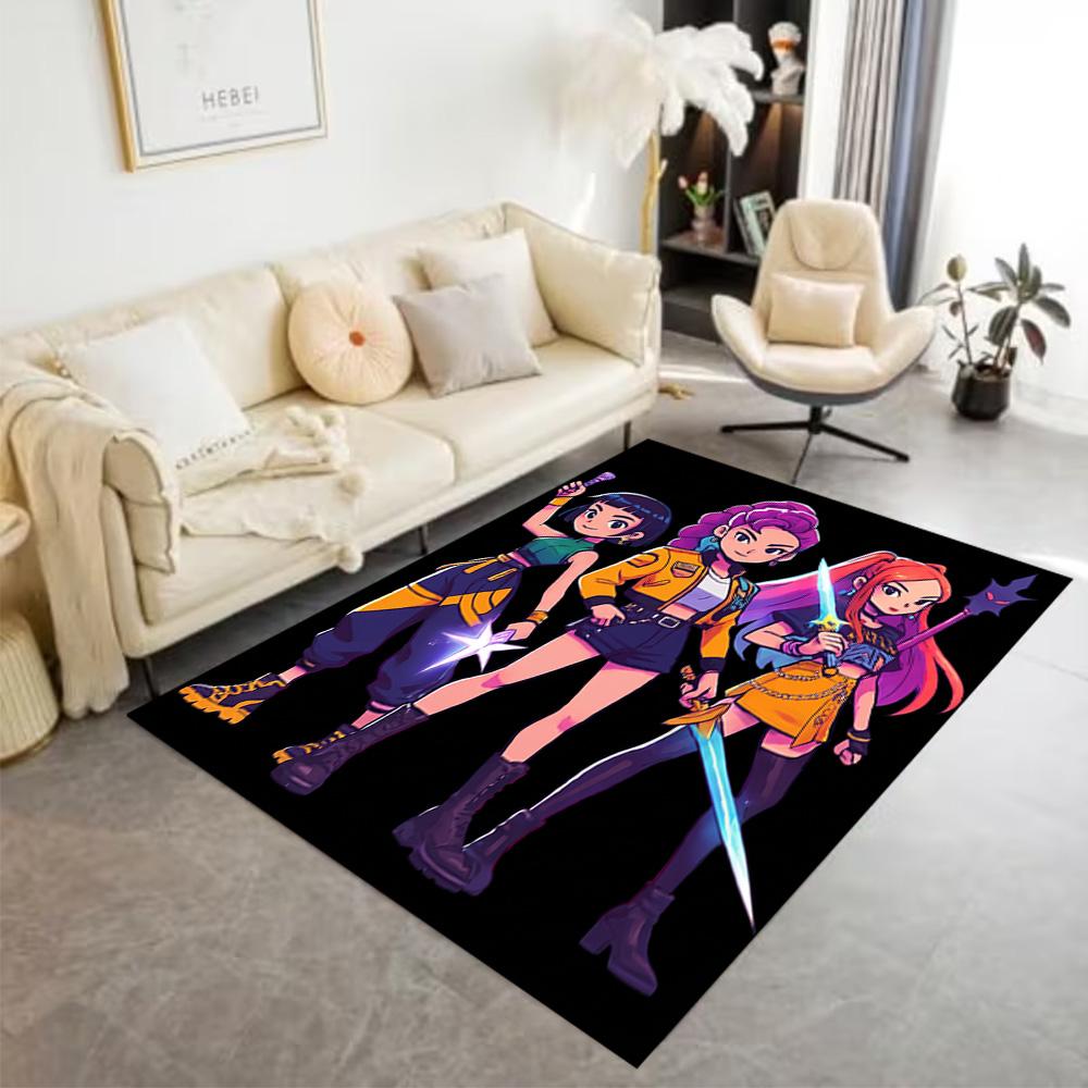 Fantasy Heroes Adventure Floor Mat Perfect for Playrooms Game Room Dormitory Dining Room Antislip Carpet Decorate Offices Spiritual Gift
