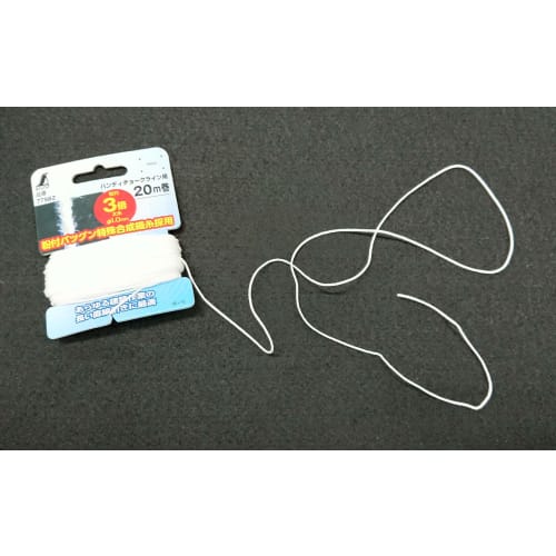 Shinwa Sokutei Powdered 3x Thick Thread, 20m Roll, for Chalk Lines, 77562