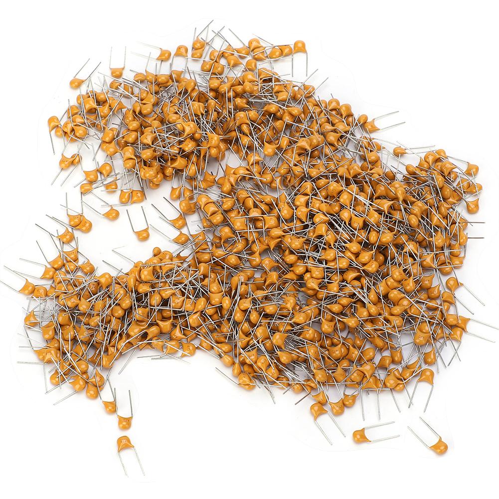 1000Pcs Ceramic Capacitor InLine Monolithic 4.7UF Pin Pitch 5.08MM DC50V Deviation 10%