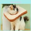 Adjustable Toast Bread Elizabethan Collar For Cats And Dogs, Cute Cartoon Design