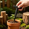 Set de 3 Piese Unelte pentru Plantat Semințe Săpăligă Manuală Unealtă pentru Săpat Solul Nivelare Săpăligă de Grădină cu Mâner în T Scară de Adâncime pentru Plantare Fără Efort Semințe Bulbi