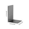 2 Pcs L-Shaped Transparent Book Ends Fall-resistant Acrylic Book Ends Clear Acrylic Bookends for Shelves Organizer