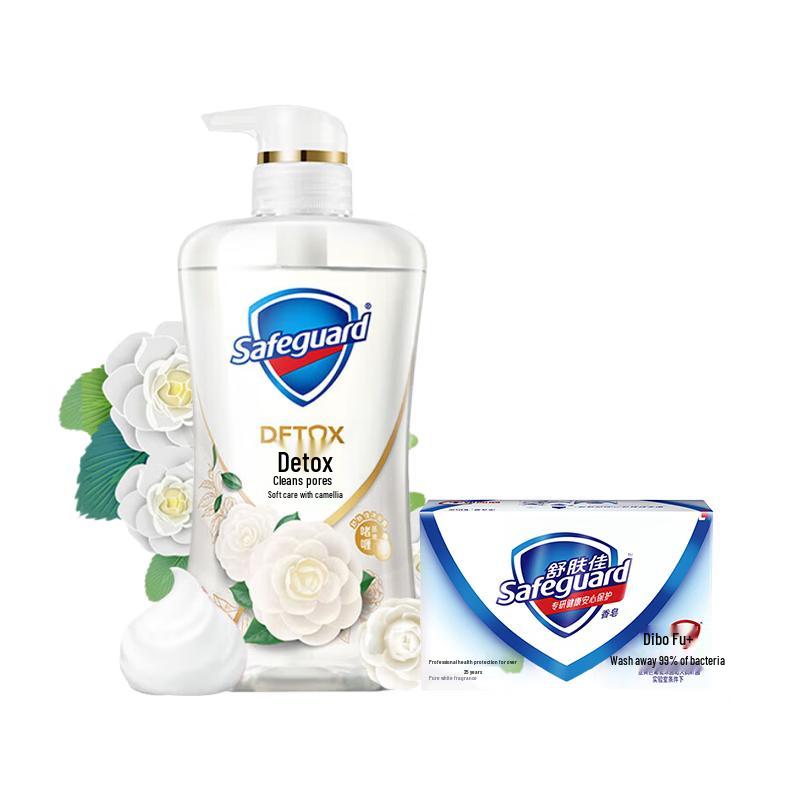 

Safeguard Camellia Shower Gel & Soap Set