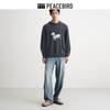 PEACEBIRD Men's Loose-Fit Wool Blend Puppy Jacquard Sweater