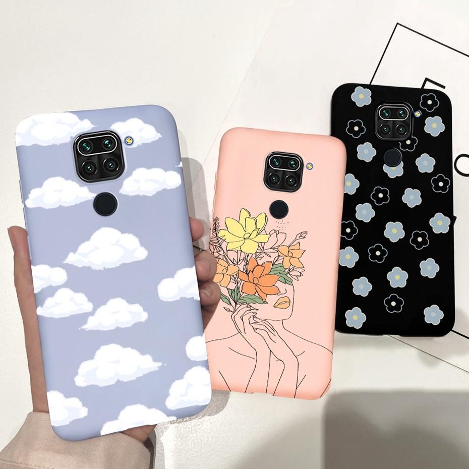 For Xiaomi Redmi Note 9 Case Luxury Sunflower Lavender Silicon Phone Back Cover Case For Redmi Note 9 Pro Max 9s Note9 Soft Etui