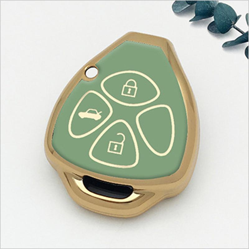 TPU Car Key Case Cover For Toyota Auris HiLux Corolla Fortuner Prado Verso Camry Reiz Yaris Vitz Vios Rav4 Ractis 2/3/4 Button
