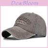 Vintage Distressed Baseball Cap Cyprus Embroidered Washed Canvas Duck Tongue Sun Hat Outdoor Unisex Hat