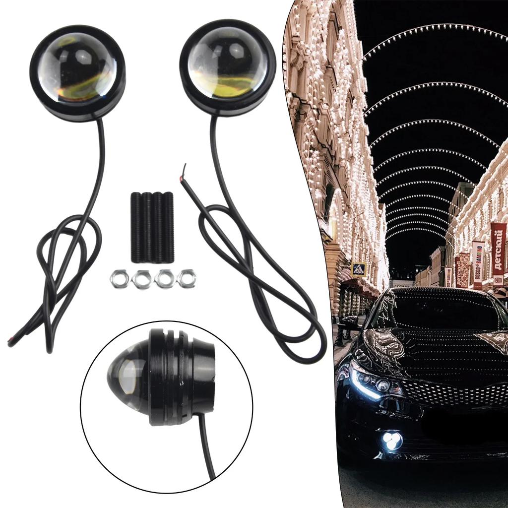 High Quality New Replacement Useful Fog Light Daytime Light White Set Dustproof High Power LED Projector Waterproof