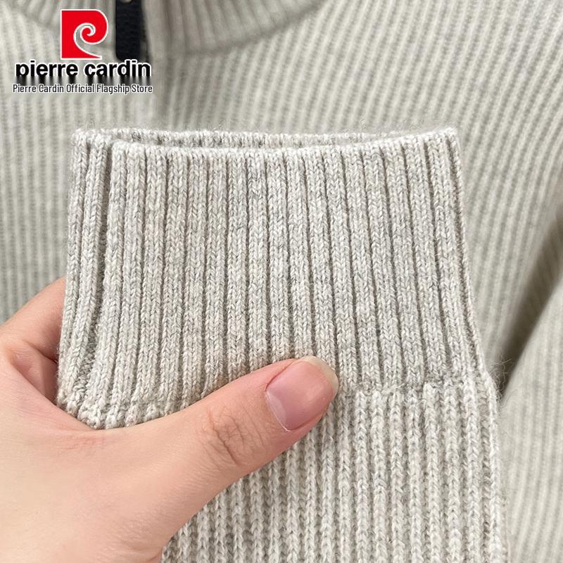 Pierre Cardin Men's Cashmere-Blend Zipper Cardigan Sweater