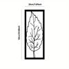 Metal Leaf Wall Art Decor, Iron Leaves Sculpture, Nature Inspired Hanging for Living Room Bedroom Office, Modern Sturdy Home Accent