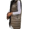 Womens Ladies Warm Plus Size Solid Color Hooded Single Breasted Medium Length Cotton Jacket Waistcoat Slim Cardigan Coat