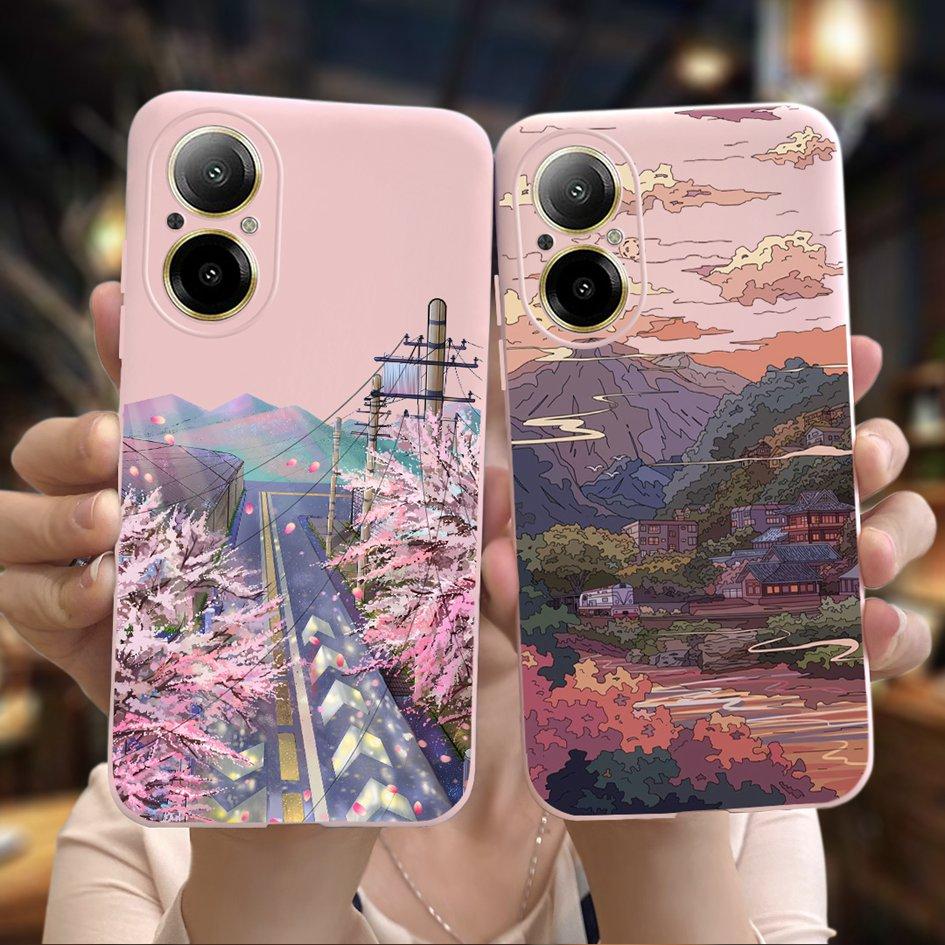 For Realme C67 4G Case RMX3890 Shockproof Cover Fashion Marble Slim Soft Silicone Phone Case For RealmeC67 4G C 67 Protect Shell