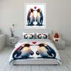 Penguins Facing with Heart. Bedding Sets Duvet Cover Sets Duvet Covers Pillowcases(1*Duvet Cover 2*Pillowcases Without Duvet Insert)