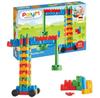 Poly-M Plastic Construction Set Building Machines, 80 Pieces