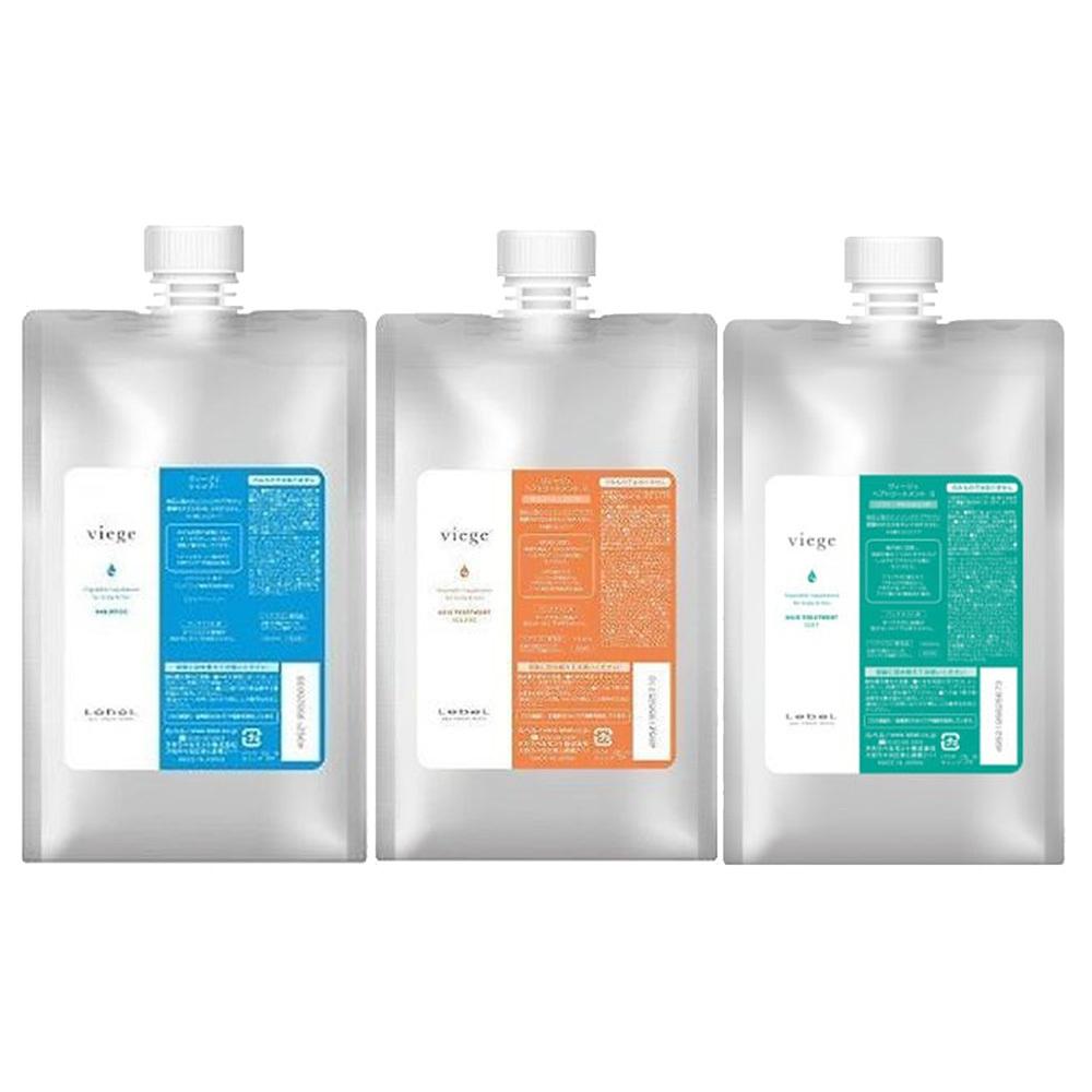 Lebel Viege Shampoo 1000 ml / Soft Treatment 1000 ml / Volume Treatment 1000 ml /