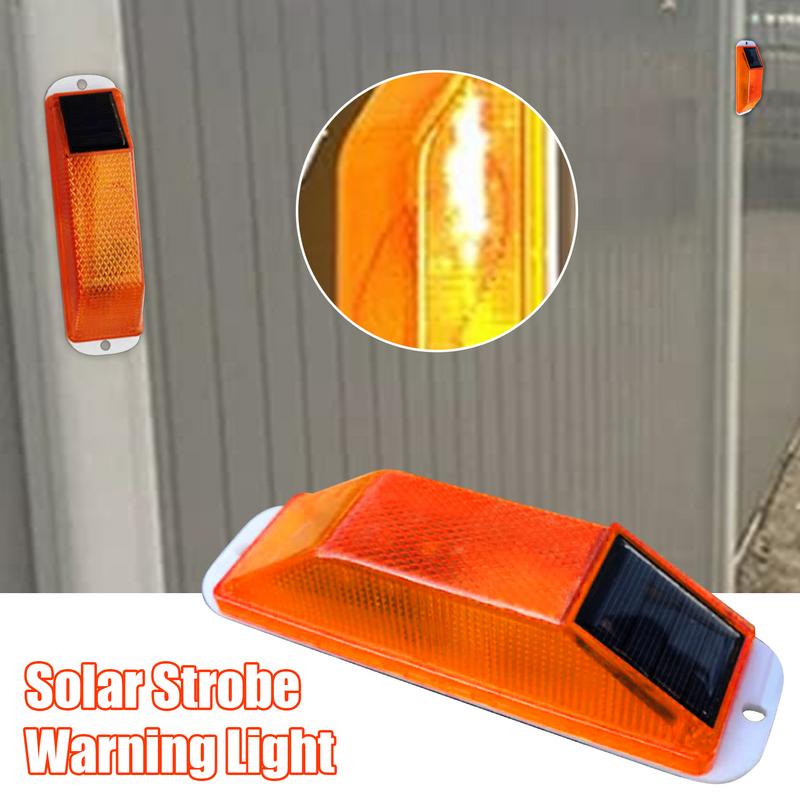 1pcs Warning LED Lamp Strobe Solar Lamp Solar Warning Lamp Chip Control Bridge Night Driving Safety Light Traffic Caution Light