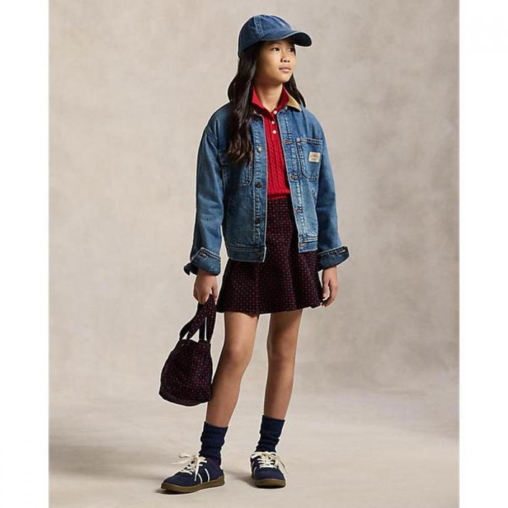 Polo Kids Girls Floral Pleats Corduroy Skirt 7 16 Yrs  Cwposktg6h20138999 8