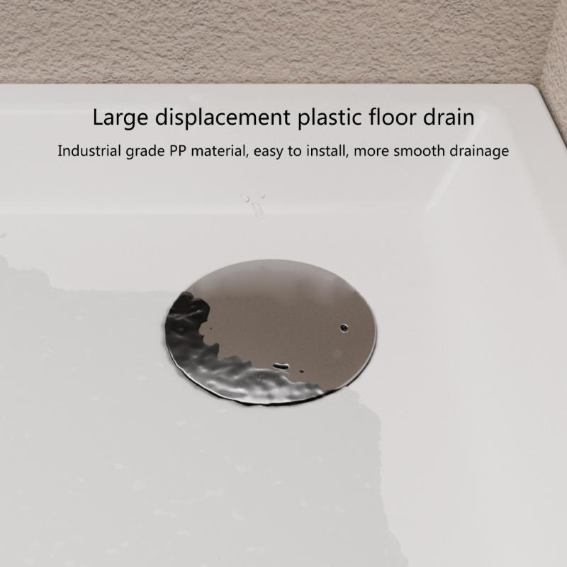 Plastic Shower Plughole Cover Shower Trap Cover Anti-Odor Hole Cover Universal Bathroom Shower Trap Cover Enduring