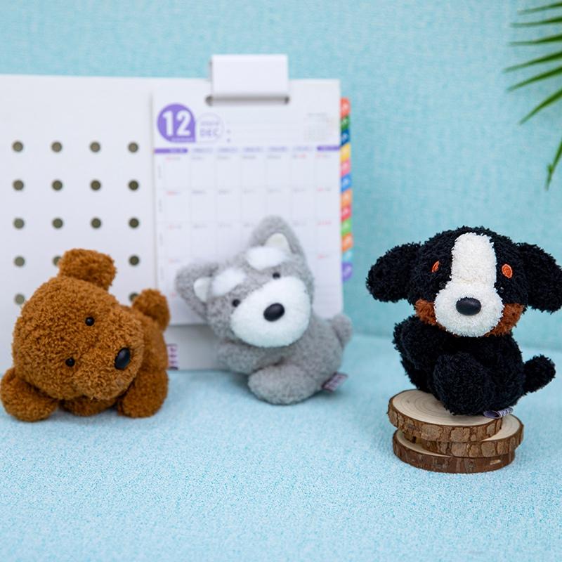 Pet Dog Plush Toys Clip Stuffed Doll Desktop Ornament Curtain Clip Kawaii Room Decor Toys Hobbies Collection Birthday Gifts