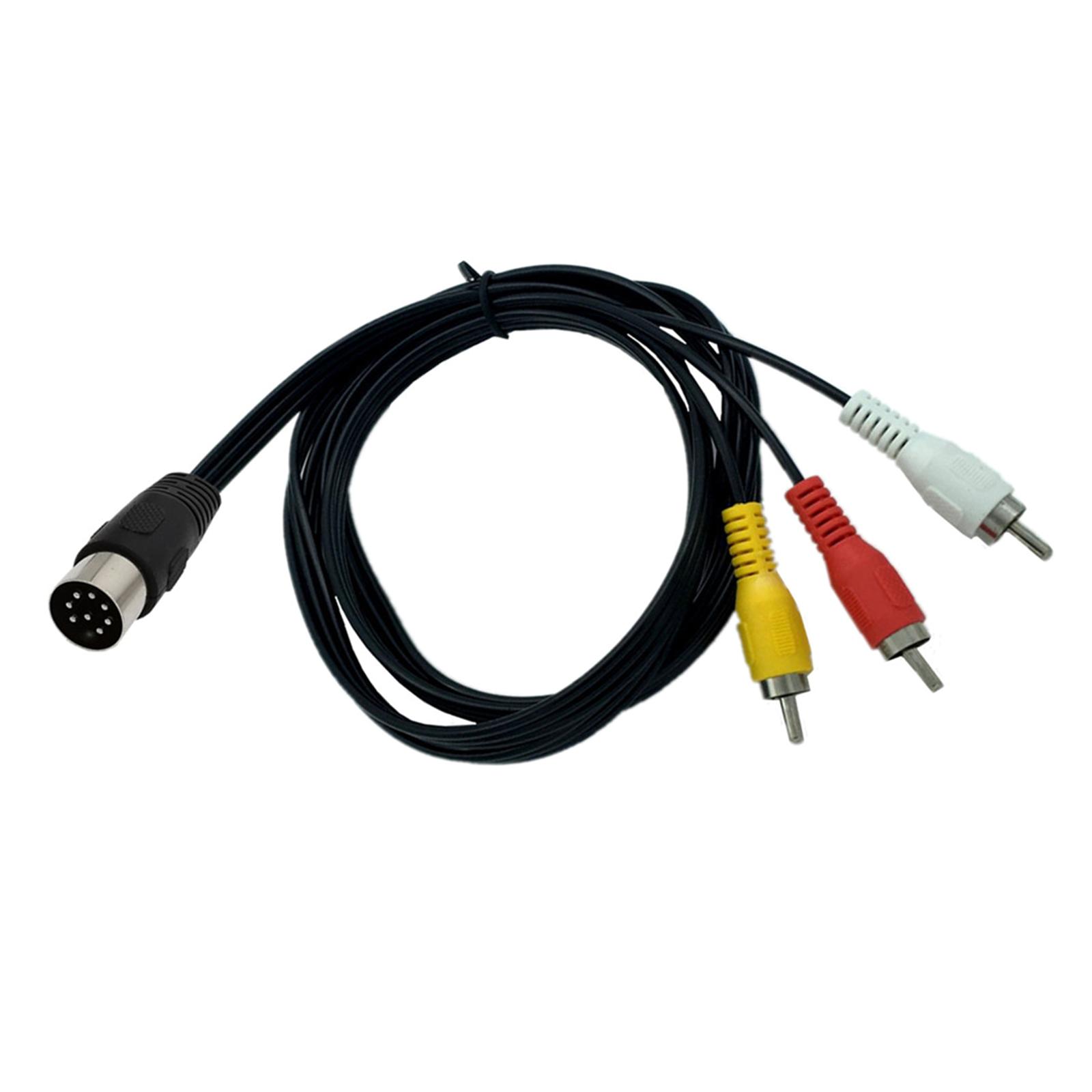 

Кабель DIN 8Pin на 3RCA Кабель-адаптер DIN 8Pin (папа) на 3RCA для подключения винтажных устройств к современным системам A