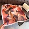 New Modern Polka Dot Printed Silk Scarf Square Scarf High-end Shawl Sunscreen Neck Small Square Scarf Headscarf Women's Scarf