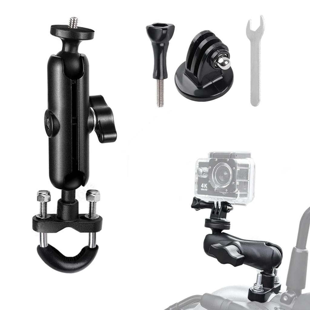 YACHUN Motorcycle Motorcycle Camera Holder 1/4 Screw Diameter 0.7 - 1.4 inches (1.9 -