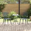 vidaXL Garden Chairs 2 Pcs Green Cast Aluminum 42002401