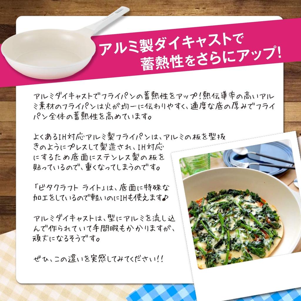 Vitacraft Light Frying Pan 20cm Green No.1014