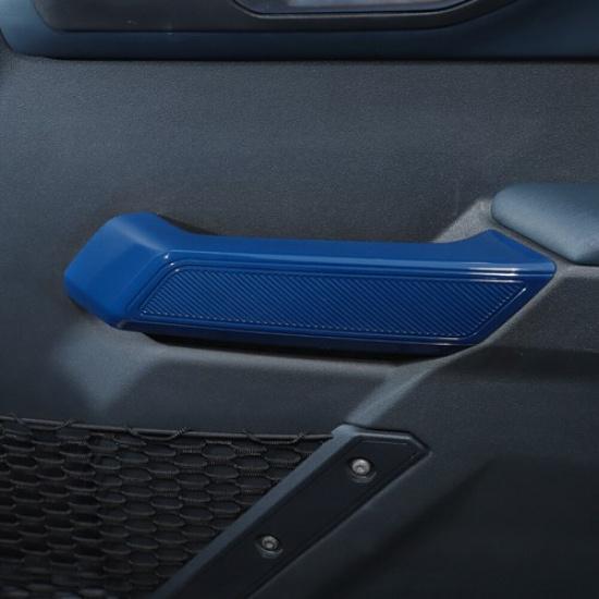 Inner Door Armrest Handle Decorative Trim For Ford Bronco +Blue Accessories