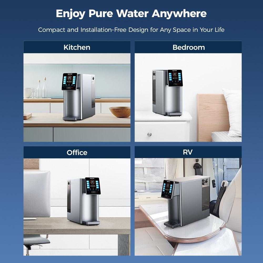 Refurbished Hydrofast W100 Countertop Water Purifier with Hot & Ambient Water, 8 Temperatures