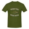 Wish You Were Beer Oversize Tshirt Solid Color Minimalism Embroidery Tee