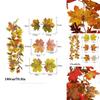 Realistischer Herbst-Ahornblatt-Girlande für Thanksgiving- und Halloween-Dekorationen