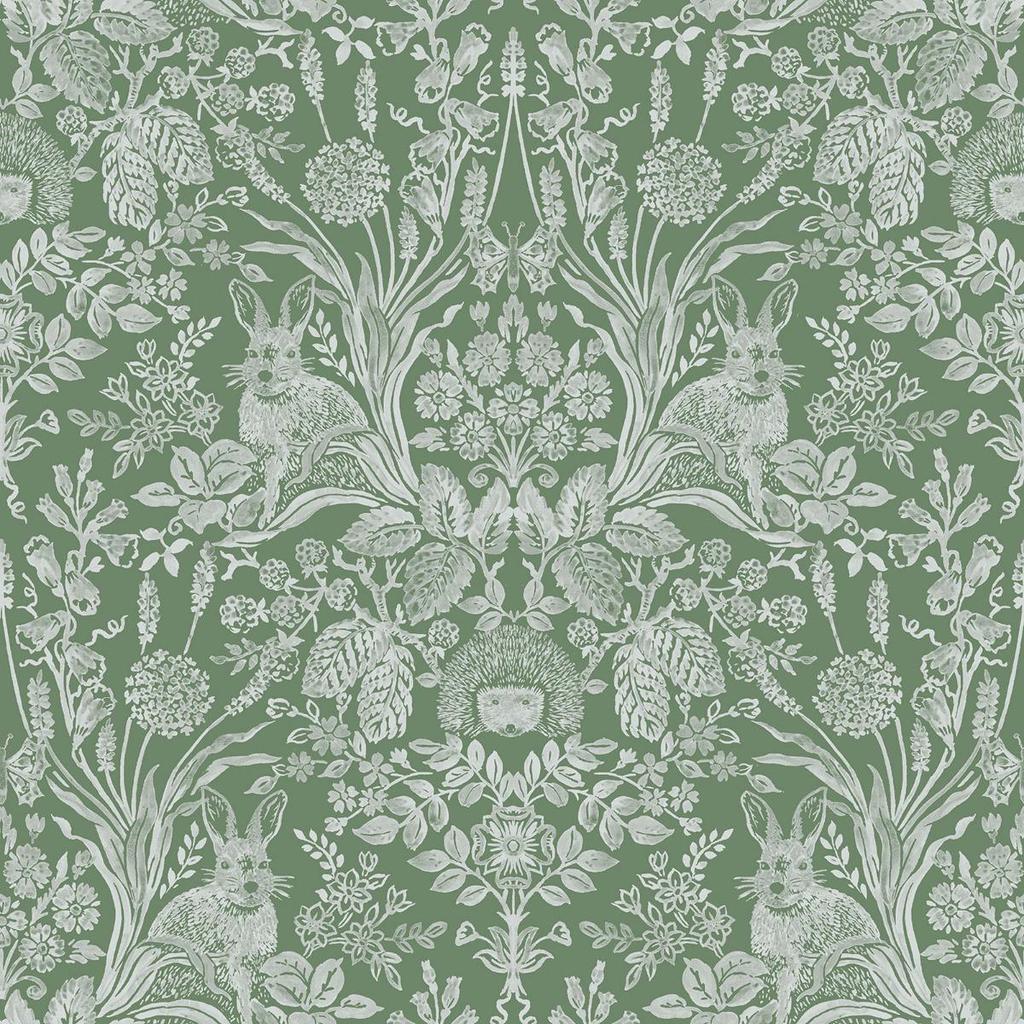 Holden Décor Harlen Wald-Damast-Tapete