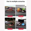 Tappetino antiscivolo multifunzionale 3 in 1 Supporto per telefono per auto Supporto per targa per auto Supporto per telefono antiscivolo per cruscotto