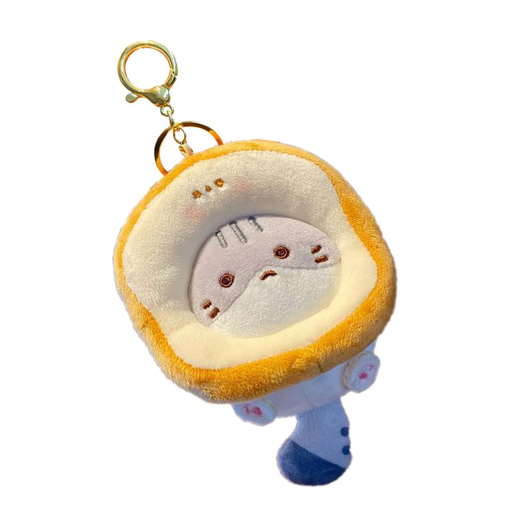 Cartoon Cats Plush Toy Bag Charm Fashion Key Ornament Plush Texture Hanging Pendant Suitable for Kids and Teens Present