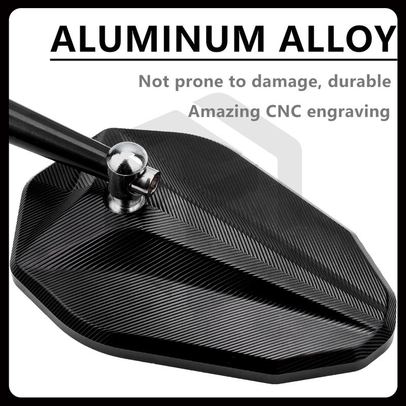 Engraving Rearview Mirror Aluminum Alloy for KAWASAKI ZH2 Z1000 Z900 Z650 Z400 Z900rs Z650rs Anti-glare Motorcycle Accessories