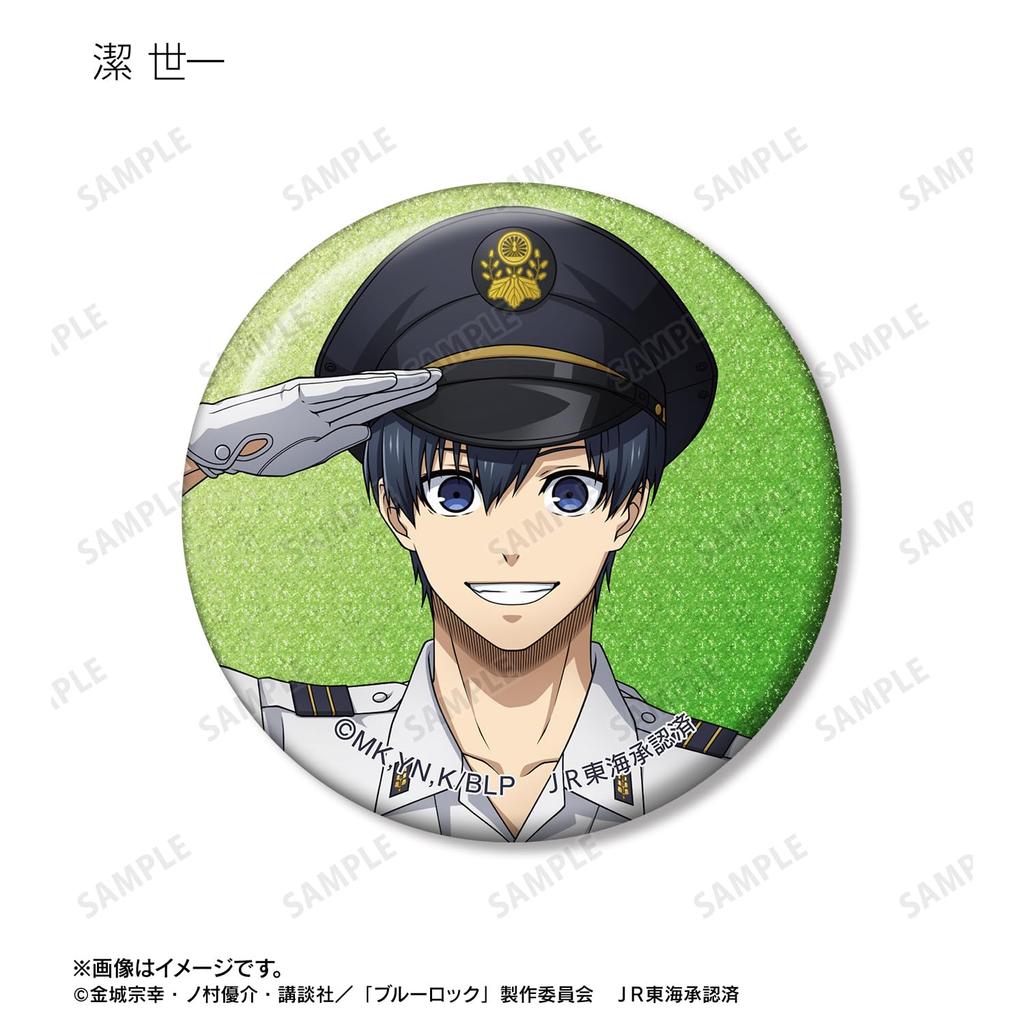TV Anime Original Illustration Station Staff Trading Glitter Can Badge Box of 10 "Blue Lock" Ver.
