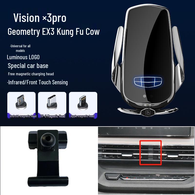 Vision X3PRO Magnetic Wireless Fast Charging Car Phone Holder