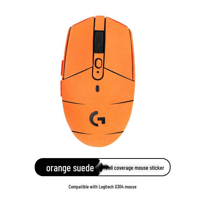 Logitech G102/G304/GPRO Anti-Slip Suede Mouse Stickers - Full Coverage, Sweat-Absorbent, Anti-Sweat Back Stickers