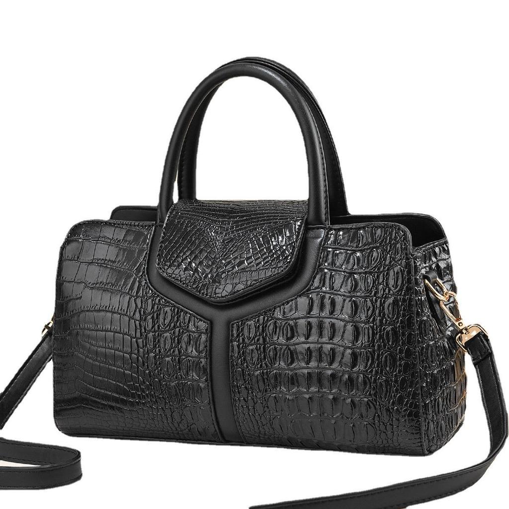 Yeni Moda Timsah Desen Çanta Kadınlar için Büyük Kapasiteli Rahat Bir Omuz Crossbody Çanta