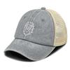 White Lion Printed Snapback Baseball Cap Adjustable Summer Breathable Simple Distressed Cap For Gifts Outdoor Cycling Hiking