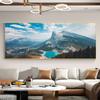 Pintura em tela de paisagem natural, pôsteres e impressões de montanha, arte de parede, imagens de paisagens, sala de estar, decoração de casa, quadros