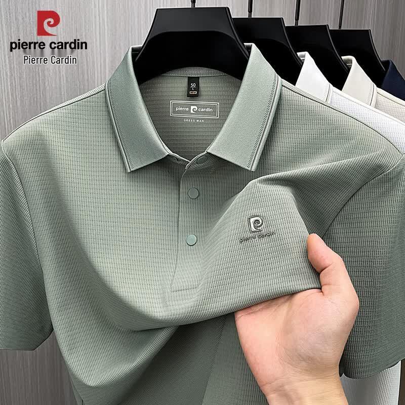 

Pierre Cardin Men s Silk Blend Short-Sleeve Polo Shirt 175