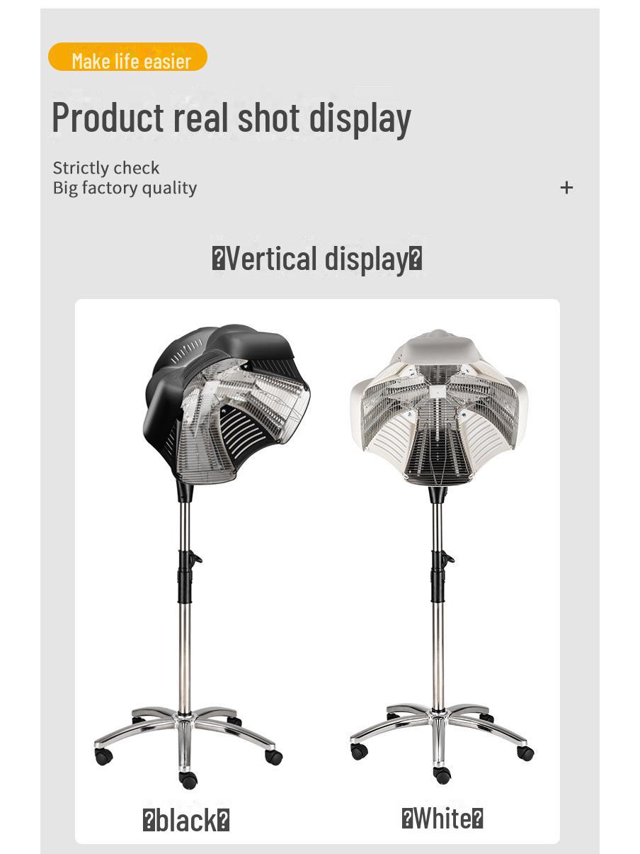 

Парикмахерский фен и нагреватель для ухода за волосами UFO для химической завивки и использования в салонах Vertical чёрный