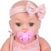12'' Reborn Lifelike Toy Figure Interaction Toy Full Body Vinyl Simulation Baby Bath for Doll that Look Real for w/ Eyes