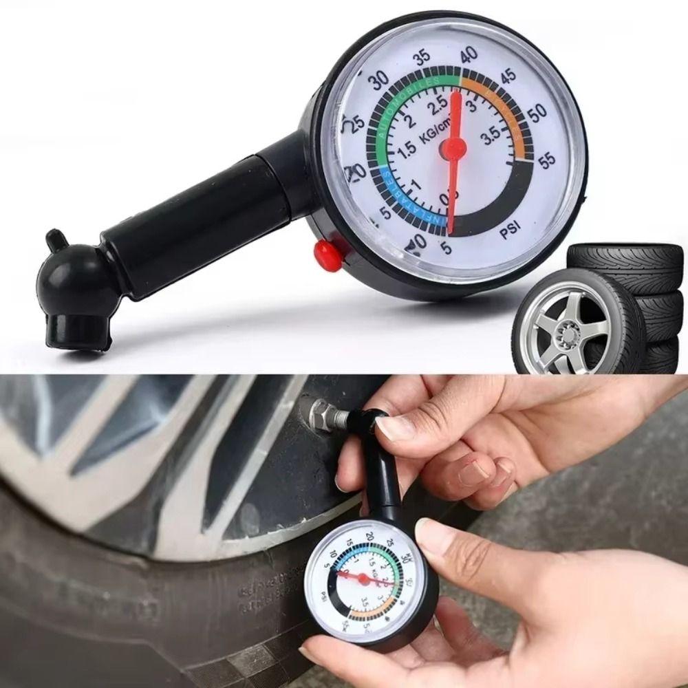 Dial Meter Tyre Deflation Pointer Analog Gauge Pressure Gauge Measurement  Car Tire Pressure