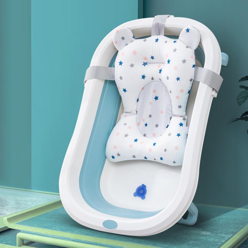 Baby Bathtub Bath Seat Support Mat bath And Shower Air Cushion Bed Non-Slip Bathtub Mat Newborn Bebe Safety Security Bath Seat