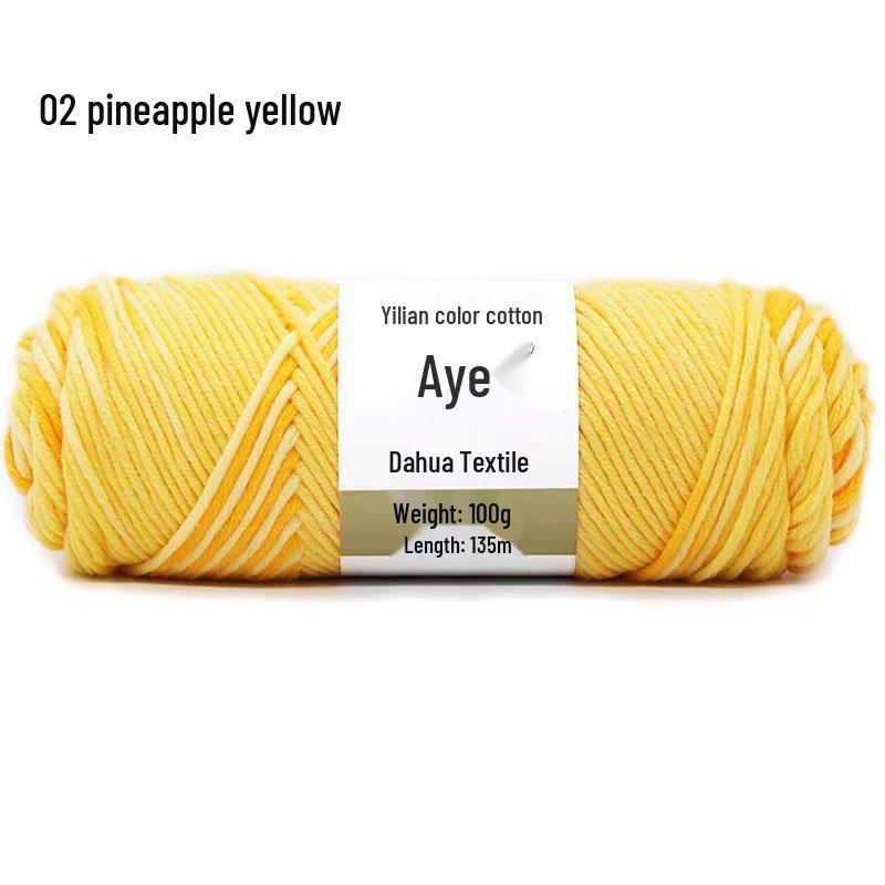 Eight-Strand Cotton Milk Yarn for DIY Crochet and Knitting - Medium Thick, Ideal for Handmade Scarves.