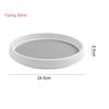Kitchen Storage Tray Rotatable Non-slip Large Capacity Portable Round Kitchen Seasoning Organizer Turntable Household Supplies