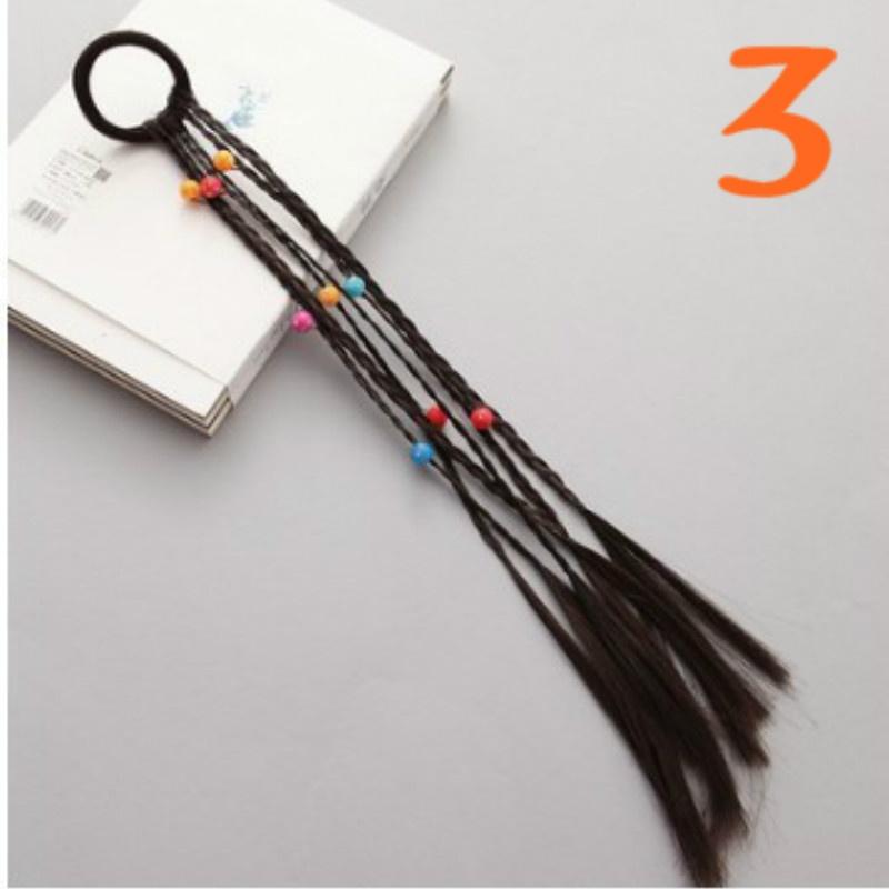 Summer Multicolro Fashion Elastic Hair Band Dimensional Dolls Flowers Rubber Band Hair Accessories Creative Birthday Gifts